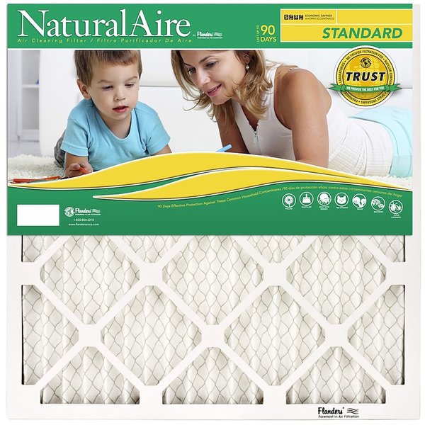 Precisionaire AAF Flanders NaturalAire 24 in. W X 36 in. H X 1 in. D Pleated 8 MERV Pleated Air Filter 84858.012436